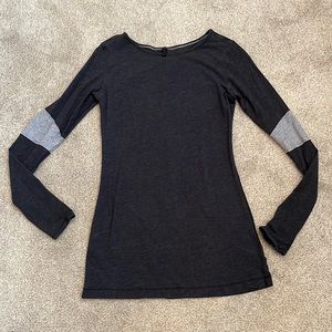 Lululemon long sleeve, dark gray shirt